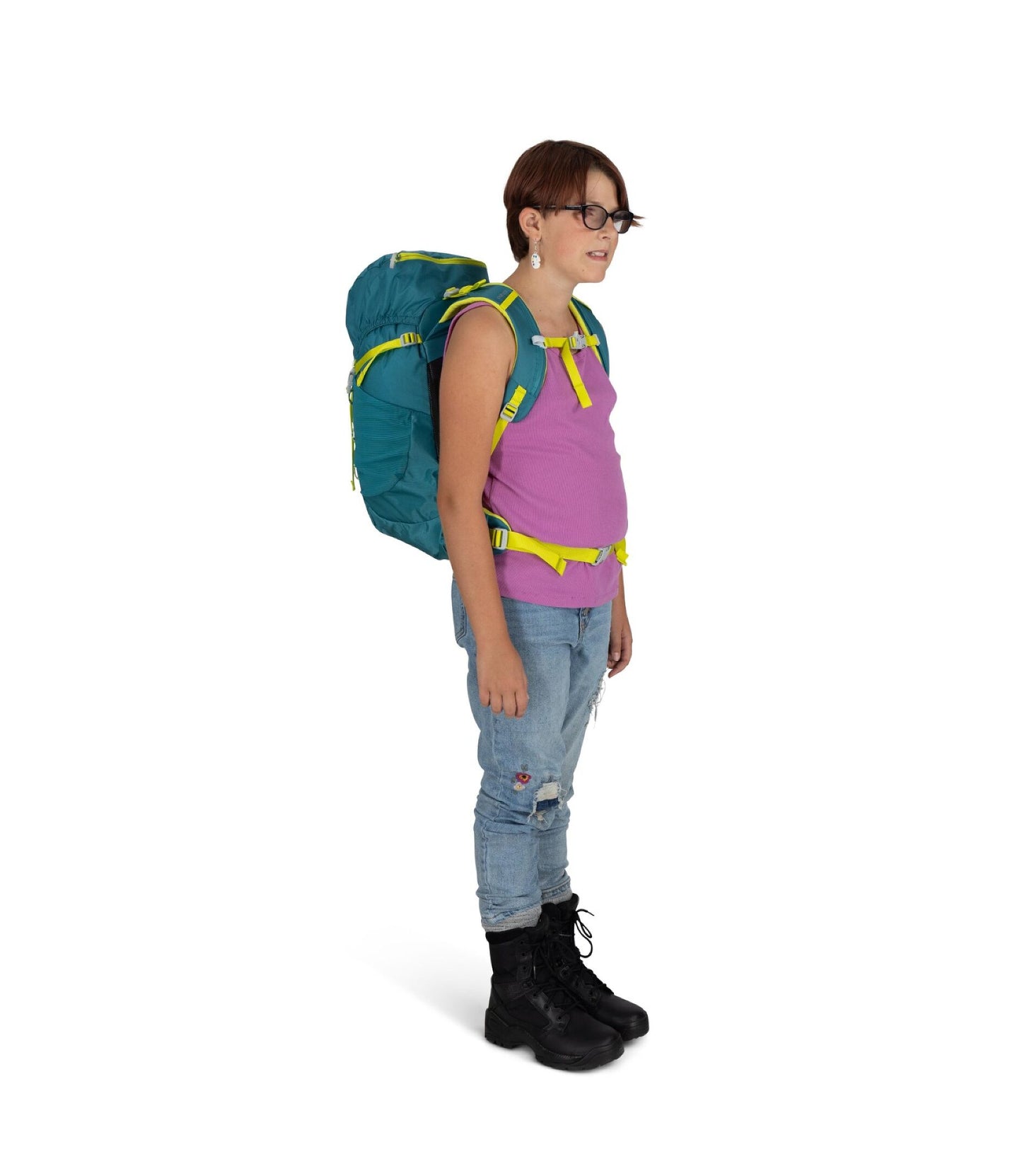 Osprey Jet 28L Kids Hiking Backpack - Green Canopy 🌱