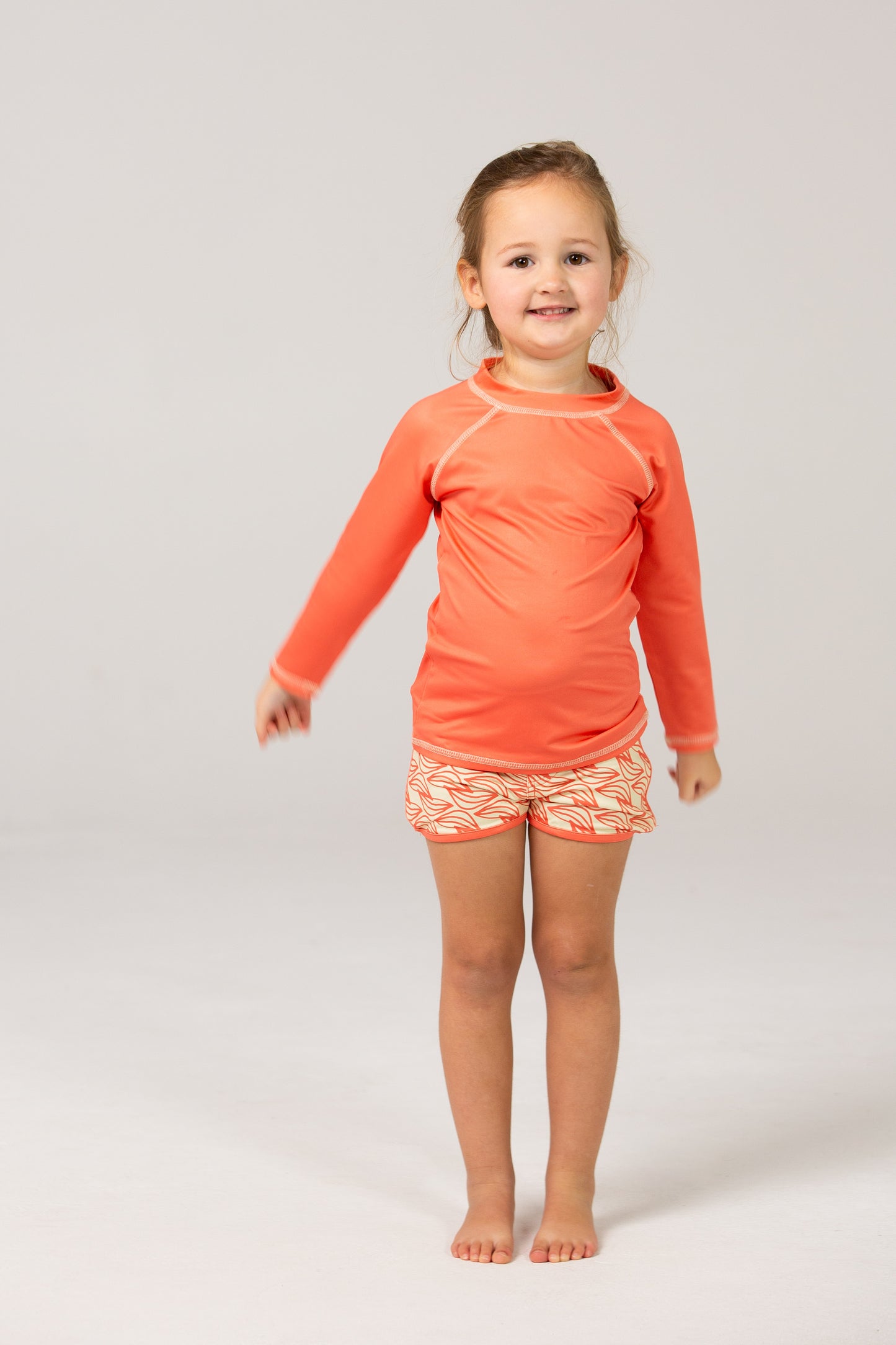 Kids Long Sleeve T-Shirt UPF50+ - Coral