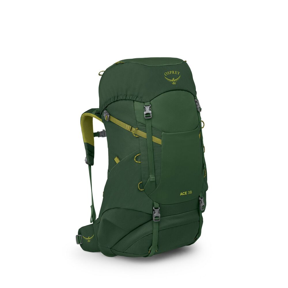 Osprey Ace 38L Junior Hiking Backpack (Green Canopy/Matcha Green) 🌱