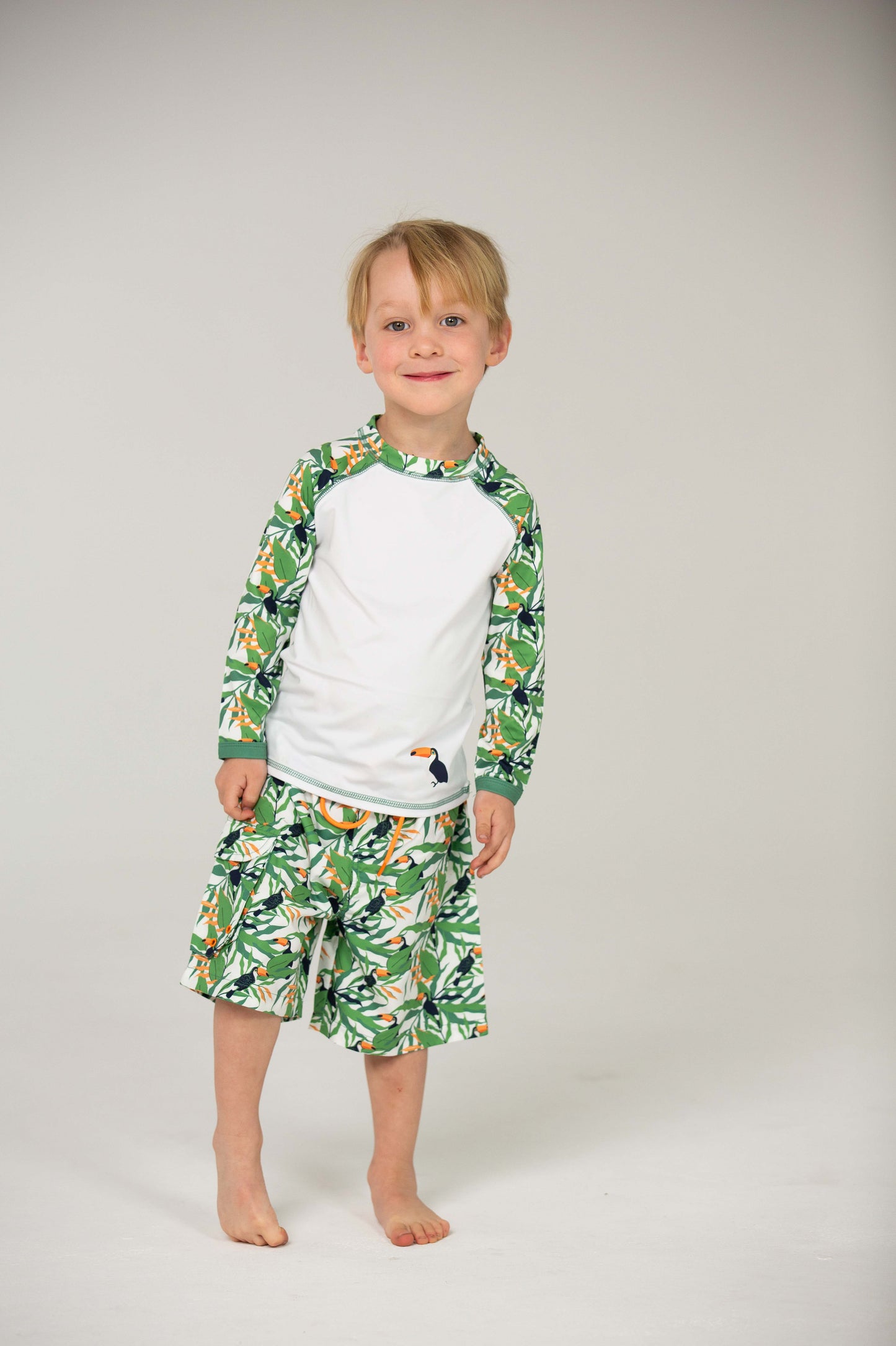 Kids Long Sleeve T-Shirt UPF50+ - Toucan