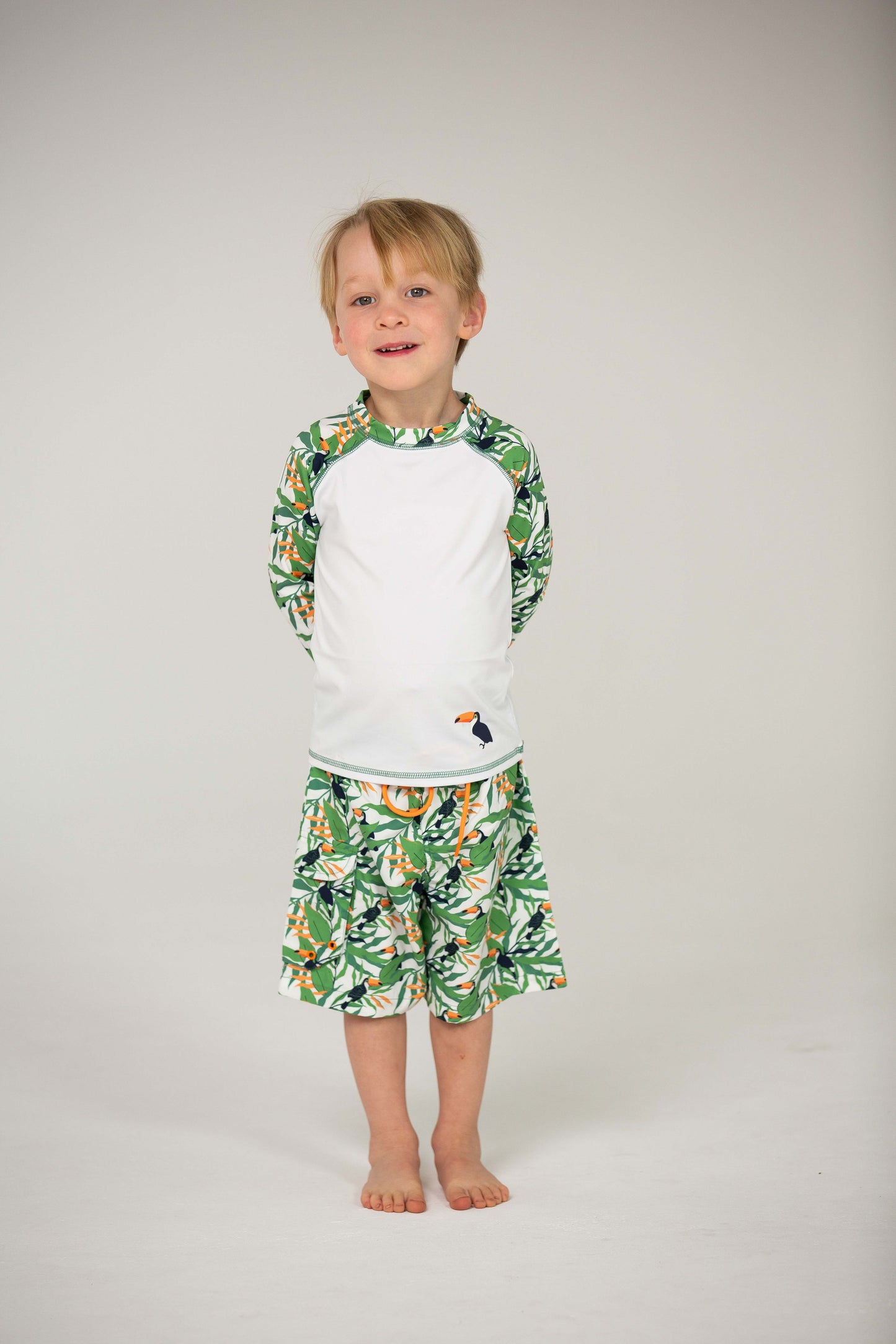 Kids Long Sleeve T-Shirt UPF50+ - Toucan