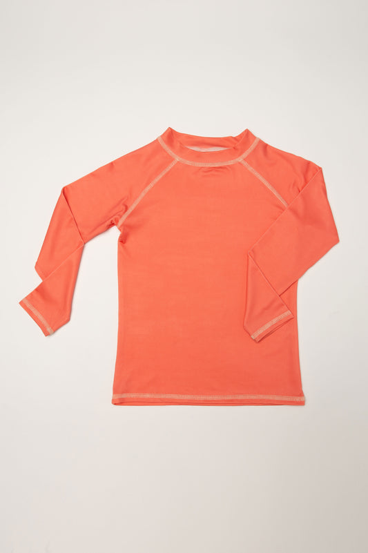Kids Long Sleeve T-Shirt UPF50+ - Coral