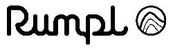 Rumpl logo with text and circular design on a white background