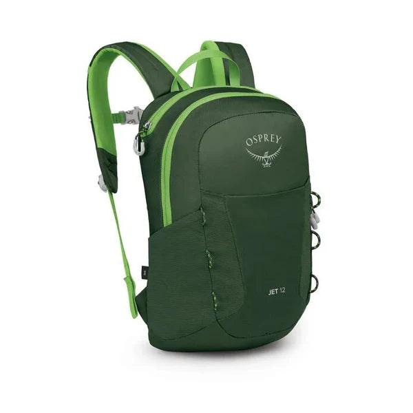 Osprey Jet 12L Kids Hiking Backpack (Green Canopy) 🌱